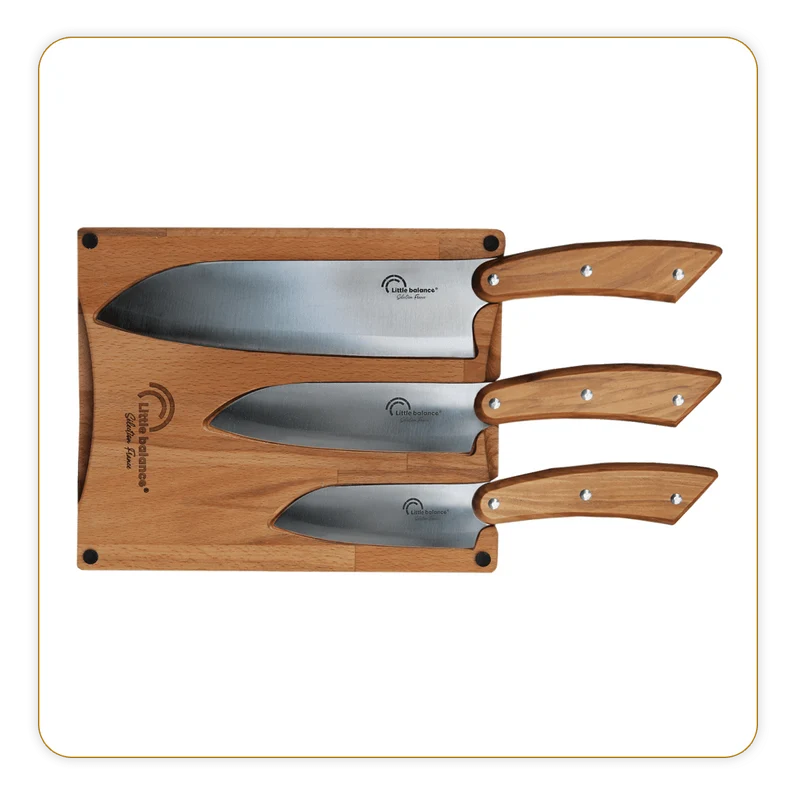 Planche 3 couteaux SANTOKU