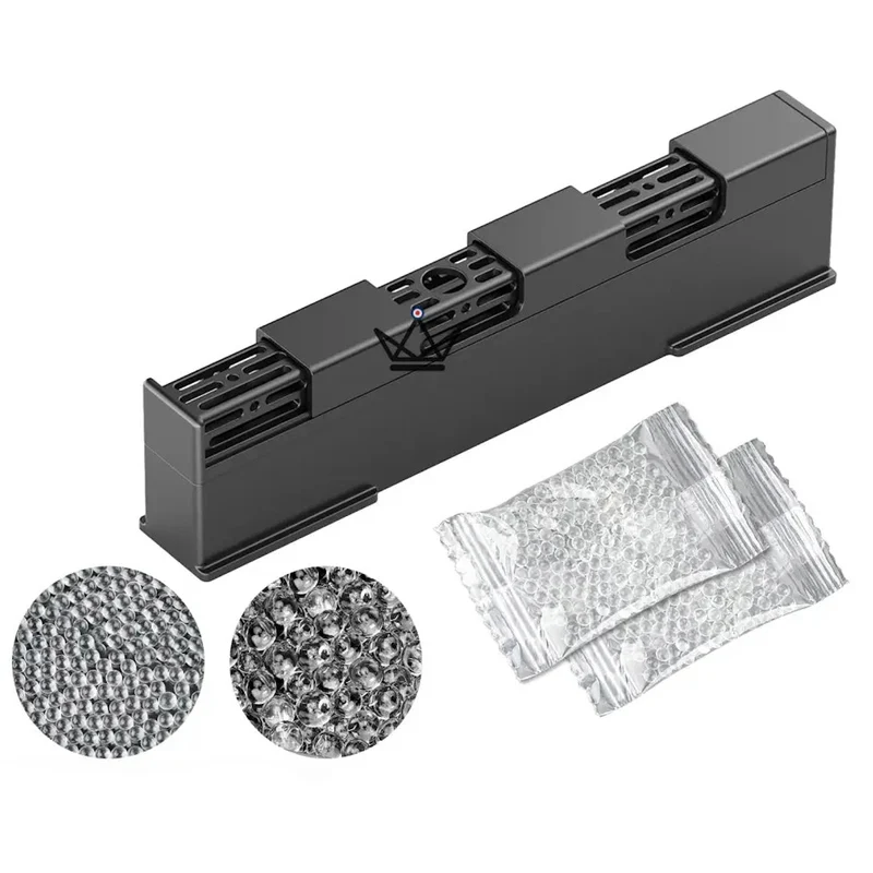 Humidificateur à Gel LINEAR CRYSTAL — Grille Réglable, Recharge Eau Distillée | Lot de 2