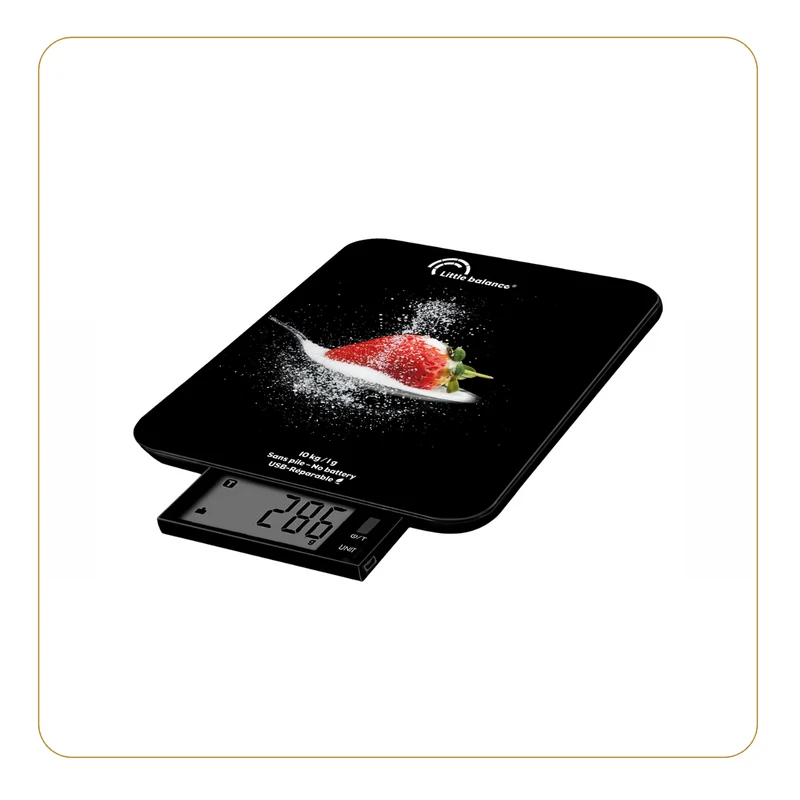 Balance de cuisine, Slide 10 USB Fraise, Sans pile