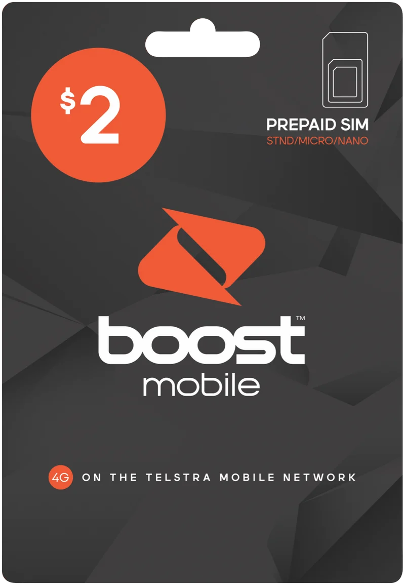 Boost PREPAID SIM KIT $2