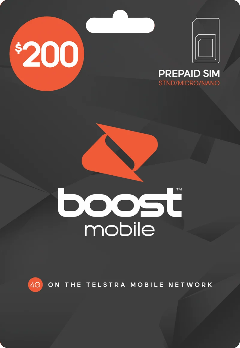 Boost PREPAID SIM KIT $200