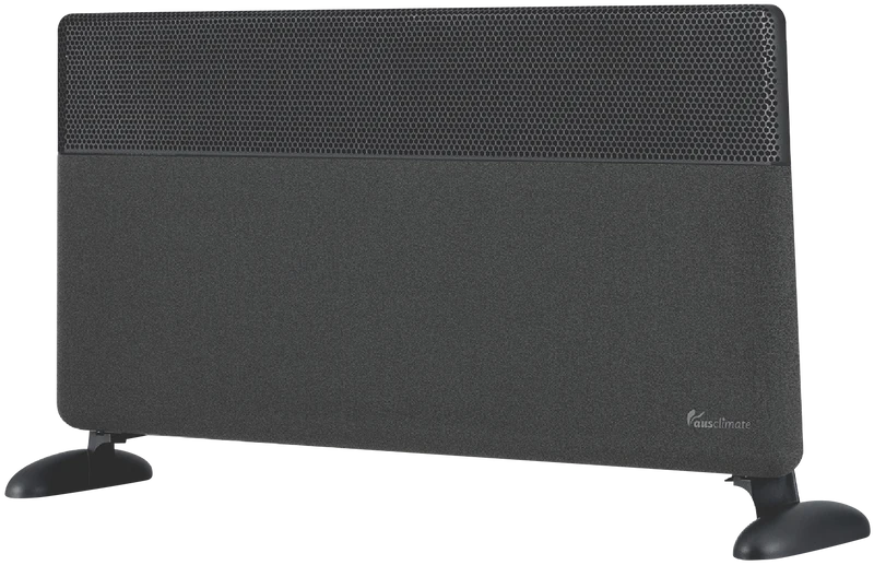 Ausclimate 2000W EcoSmart Pro Large Panel Heater - Charcoal Black