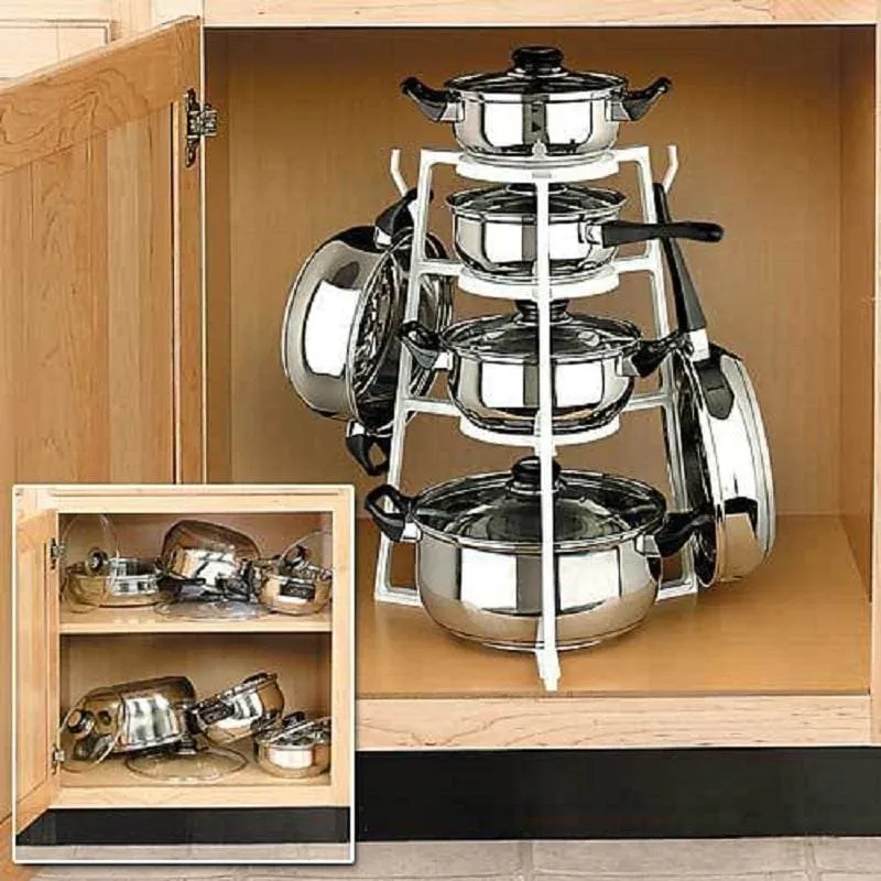 Support de Rangement Marmites Fonctionnel