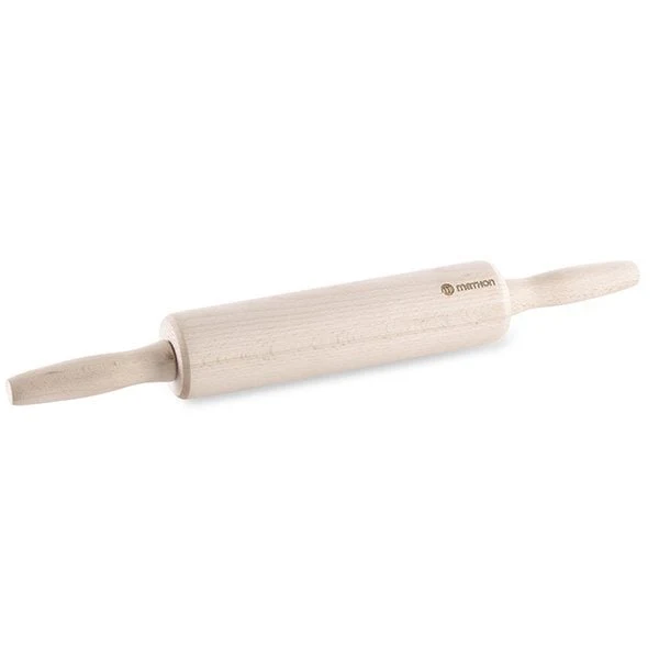Rouleau à pâtisserie en hêtre avec poignées 38 cm Mathon