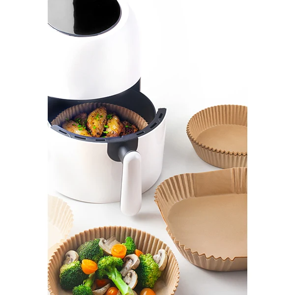 Caissettes pour friteuses à air rondes 50 pièces Ibili