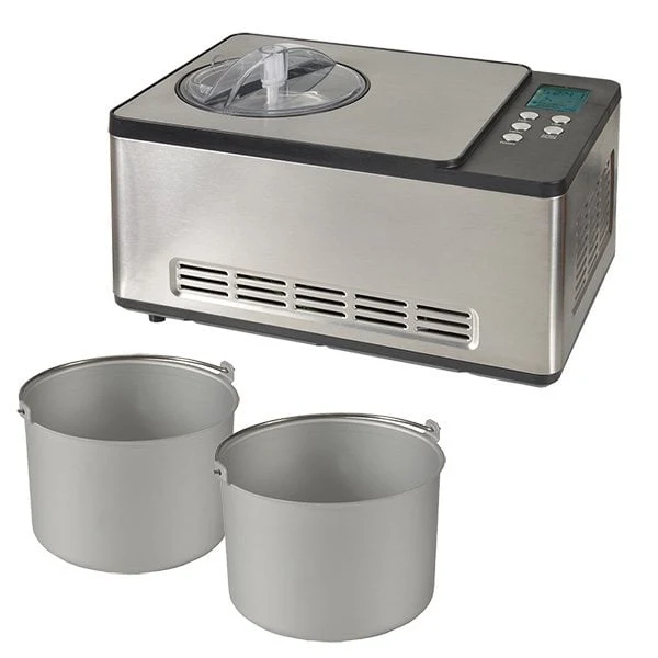 Turbine à glace PRO 2 cuves x 1,65 L ICE-1530 PRO Kitchen Chef Professional