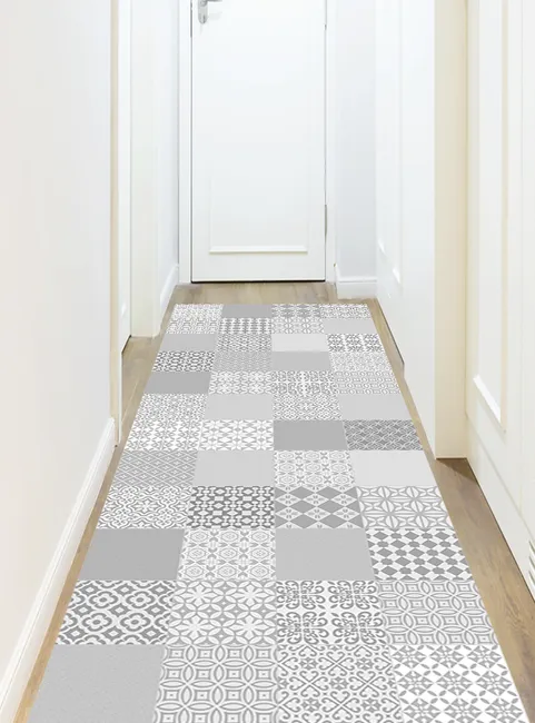 Tapis vinyle - Rossana gris