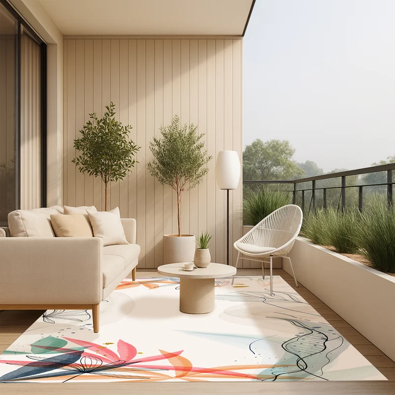 Tapis adhésif en vinyle pour intérieur / extérieur – Jardín Osaka