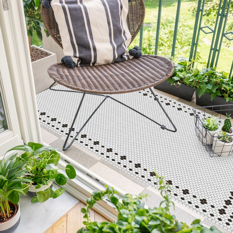 Tapis adhésif en vinyle pour intérieur / extérieur - Marie