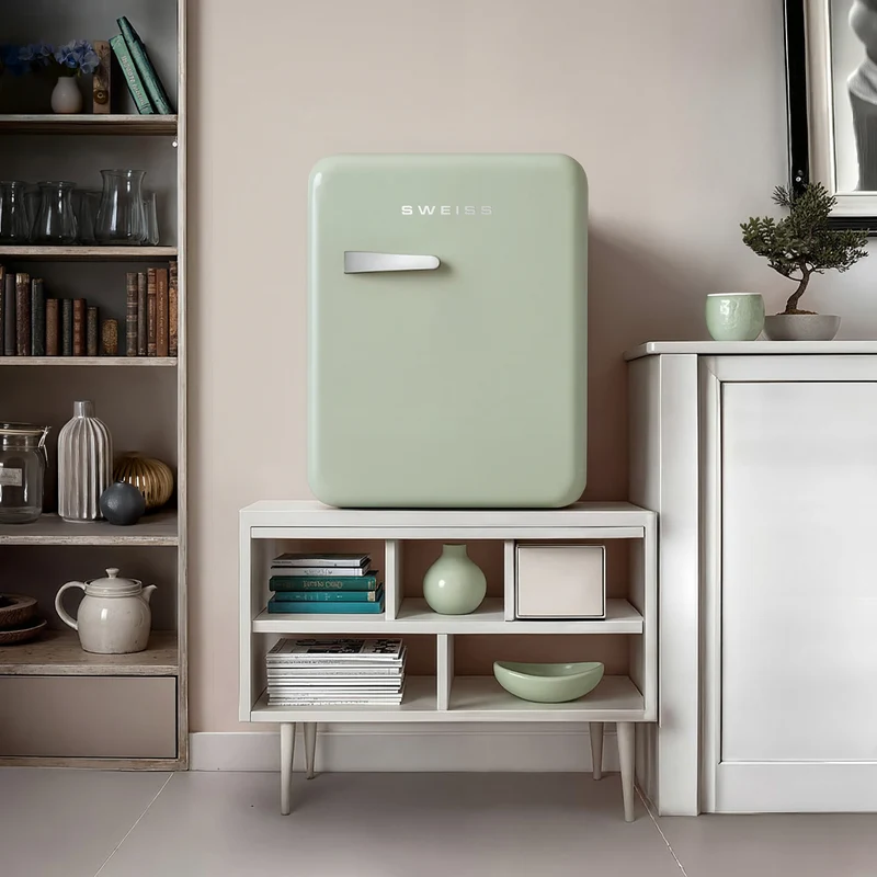 Mini frigo vintage vert