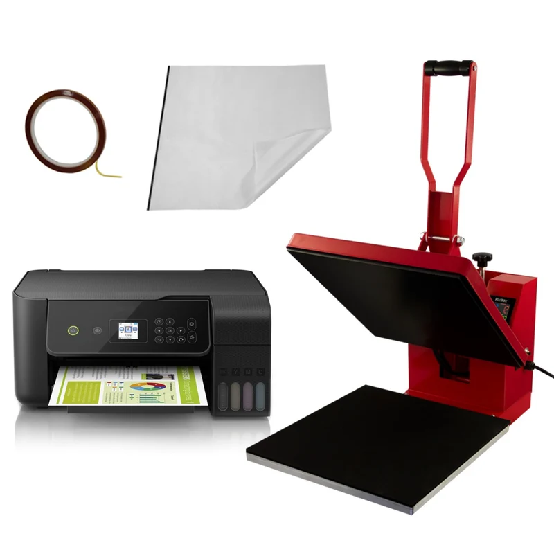 PixMax Lot de Presse à Chaud 38 cm, Imprimante & Ruban