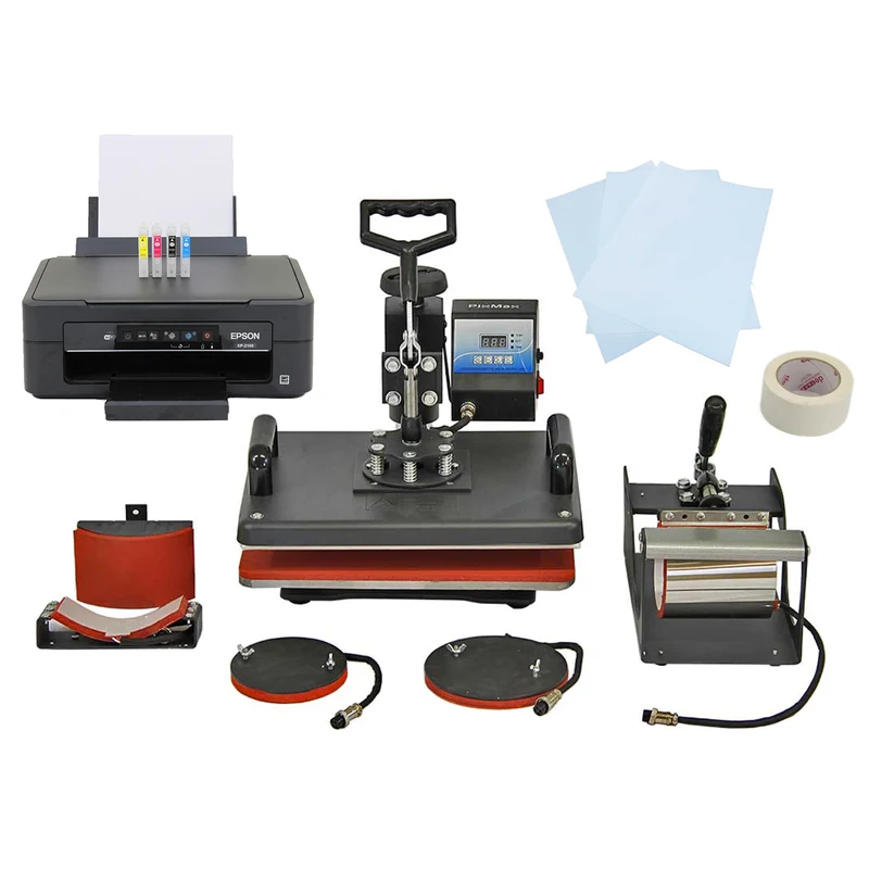PixMax Lot de Presse à Chaud 5 en 1 & Imprimante