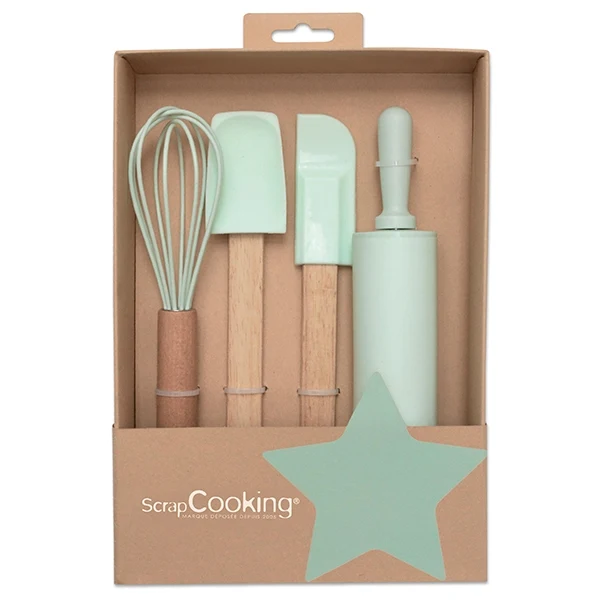 Coffret pour enfants 4 ustensiles de pâtisserie Scrapcooking