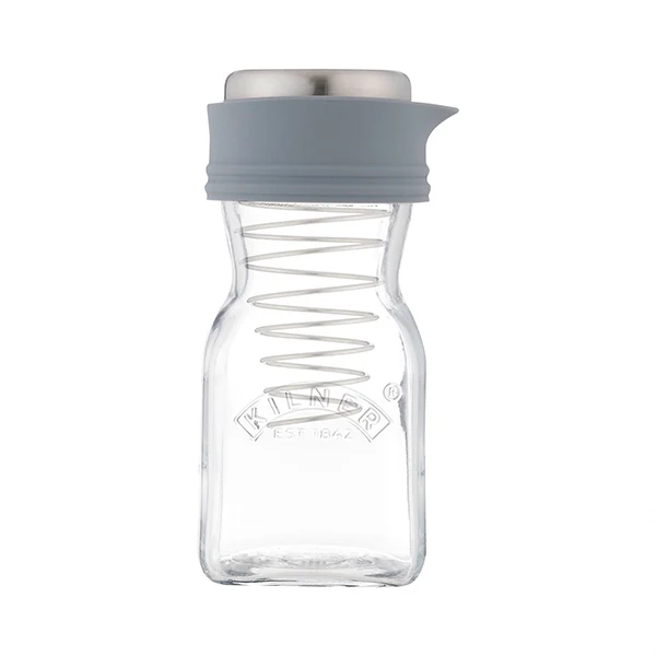 Shaker pour vinaigrette en verre et inox 500 ml Kilner