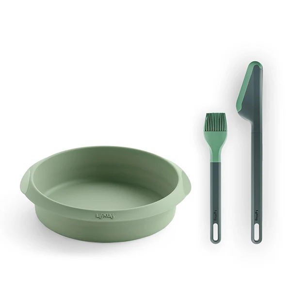 Set de 3 accessoires pour friteuse à air chaud avec moule, pince et pinceau Essential Lékué
