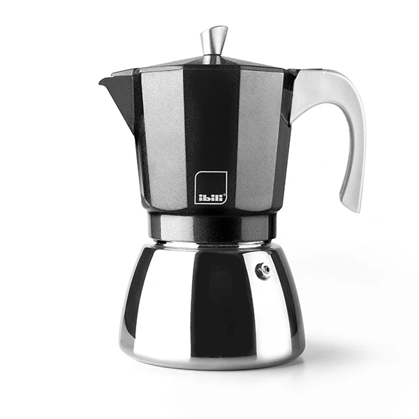 Cafetière italienne induction Elba 3 tasses noire Ibili