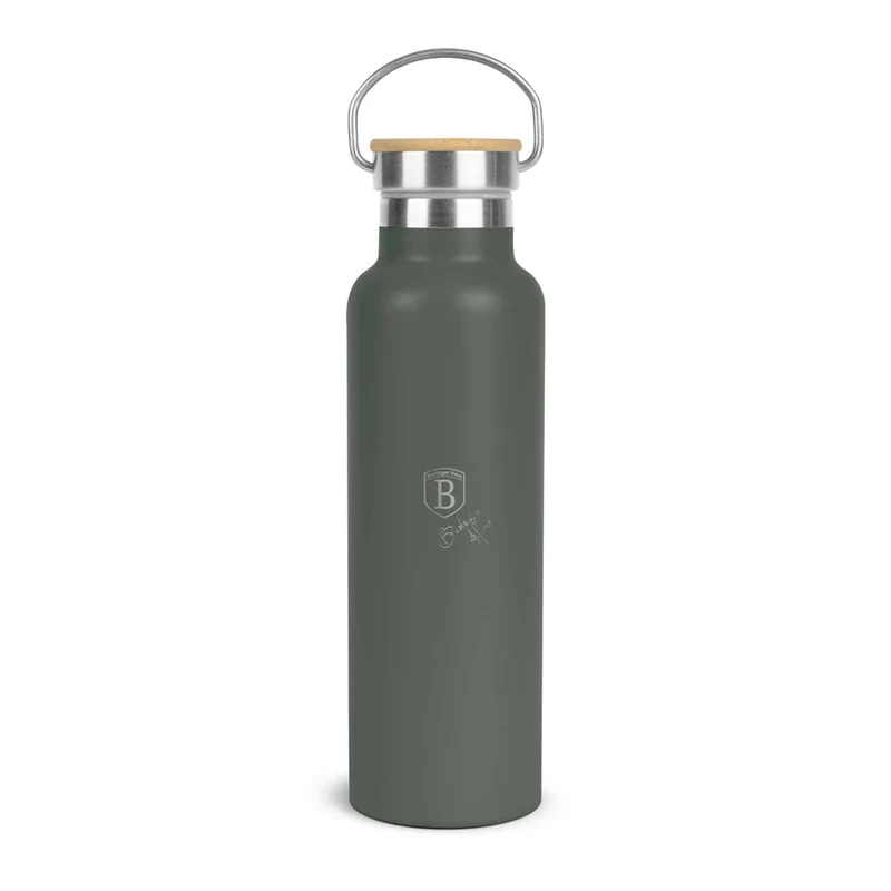 Termo Con Tapa De Bambú De 0,6 L