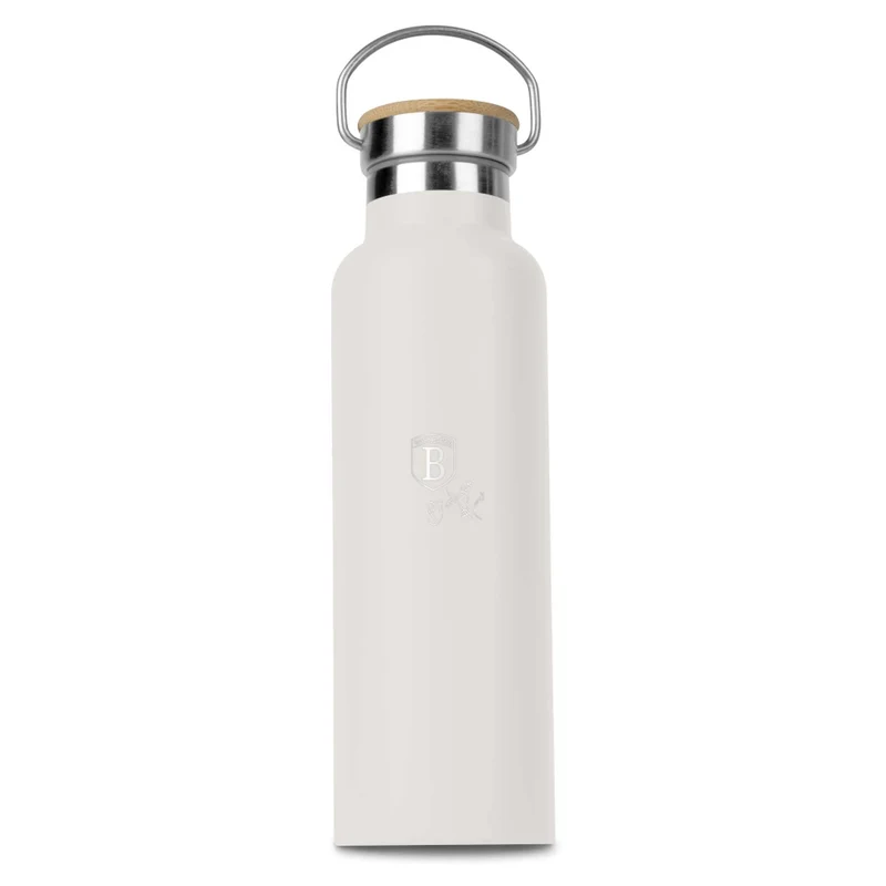 Termo Con Tapa De Bambú De 0,6 L