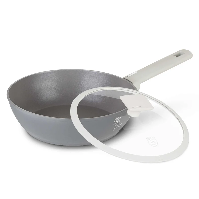 Sartén Honda Con Tapa De 24 Cm