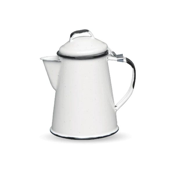 Cafetière expresso 3 4 personnes blanche Graniteware