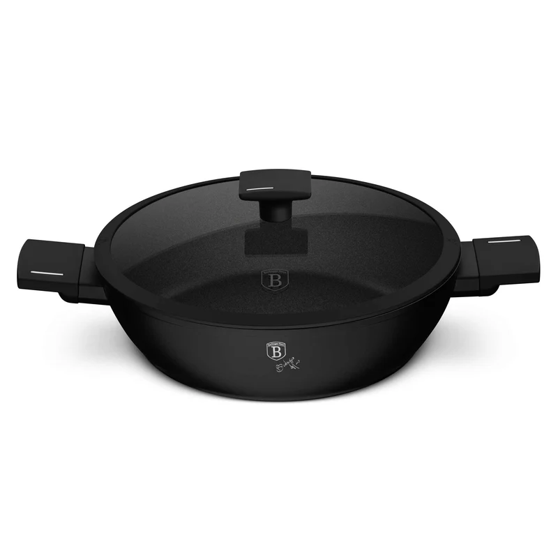 Olla Poco Profunda Con Tapa De 28 Cm