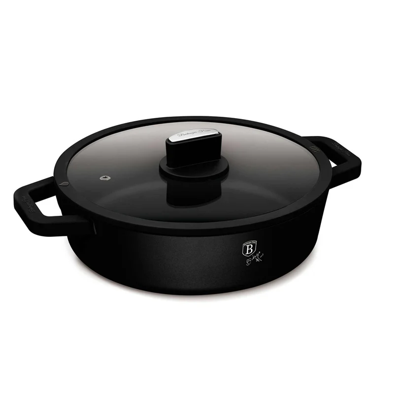 Olla Poco Profunda Con Tapa De 28 Cm