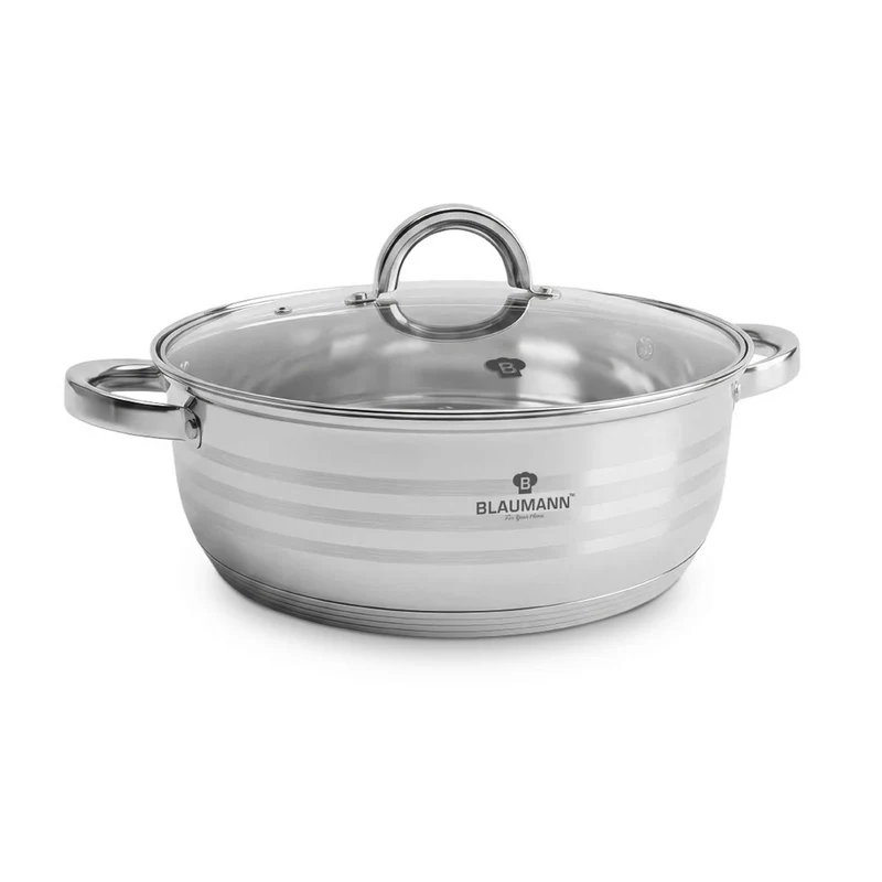 Olla Poco Profunda Con Tapa De 26 Cm