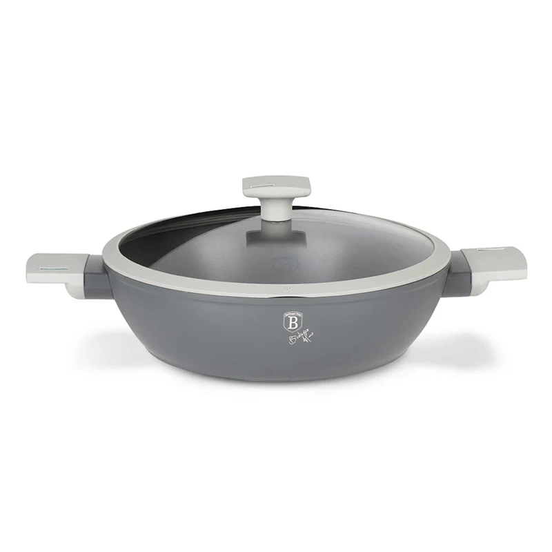 Olla Poco Profunda Con Tapa De 28 Cm