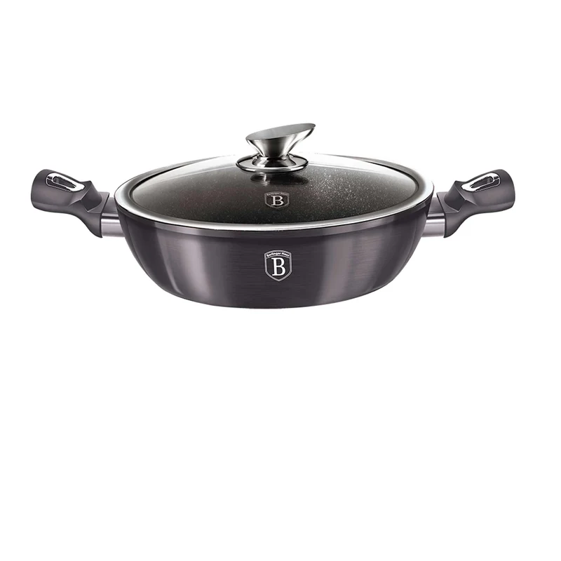 Olla Poco Profunda Con Tapa De 28 Cm