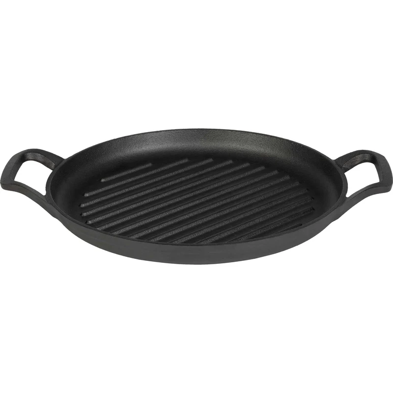 Plancha Redonda Para Parrilla De Hierro Fundido De 33 Cm