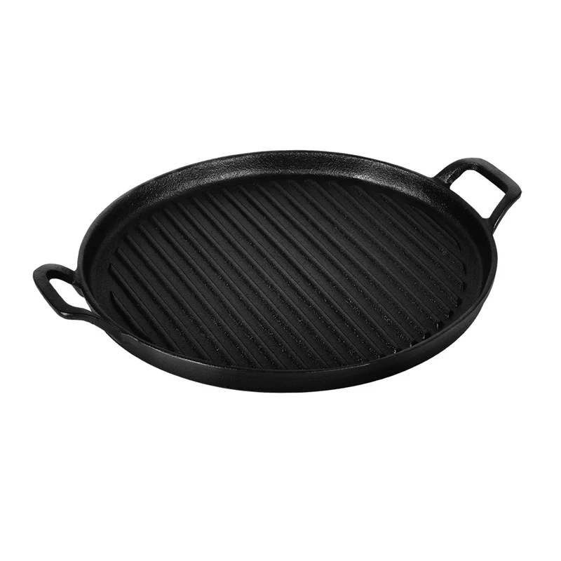 Plancha Redonda Para Parrilla De Hierro Fundido De 30 Cm
