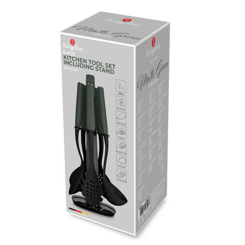 Set De 6 Utensilios De Cocina Con Soporte