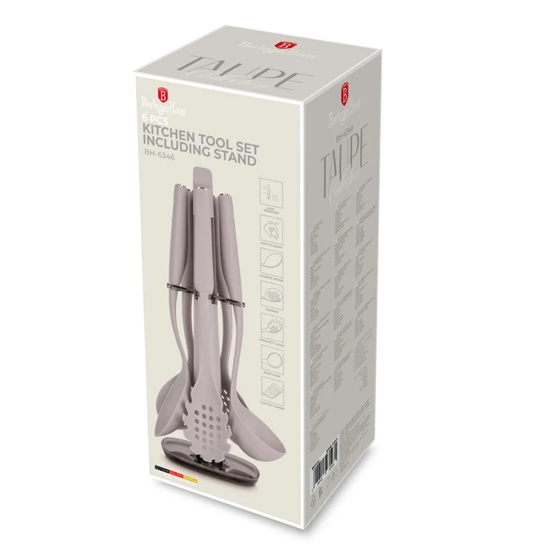 Set De 6 Utensilios De Cocina Con Soporte