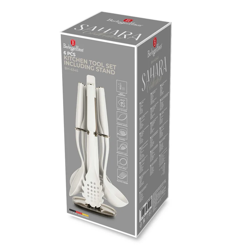 Set De 6 Utensilios De Cocina Con Soporte