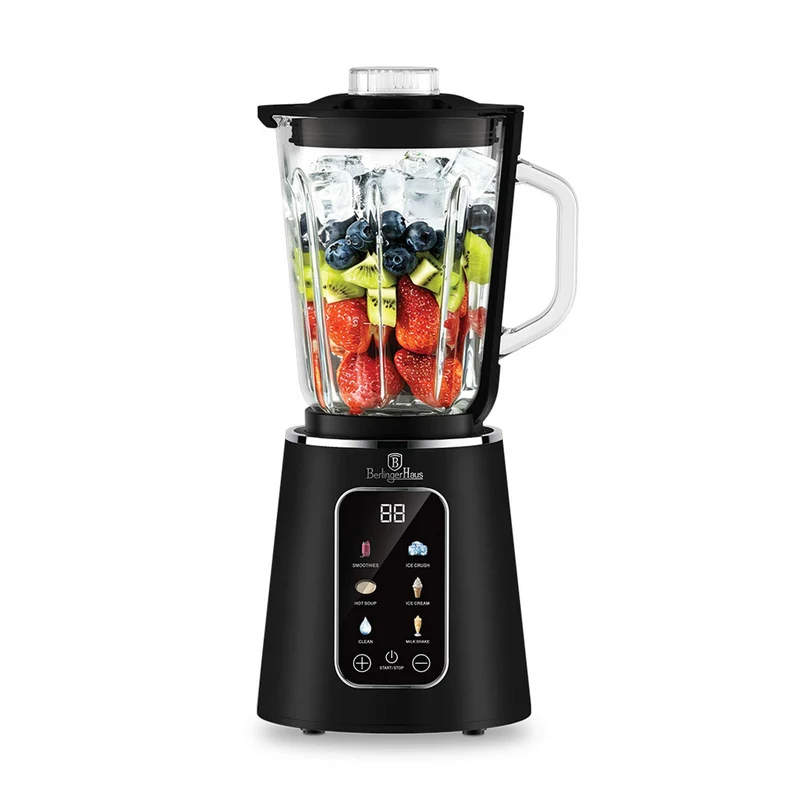 Batidora De Mesa Digital Con Jarra De Cristal De 1,5 L Y 1000 W.