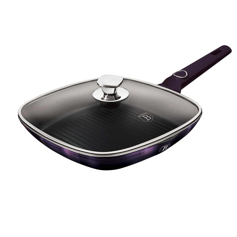 Sartén Parrilla Con Tapa De 28 Cm
