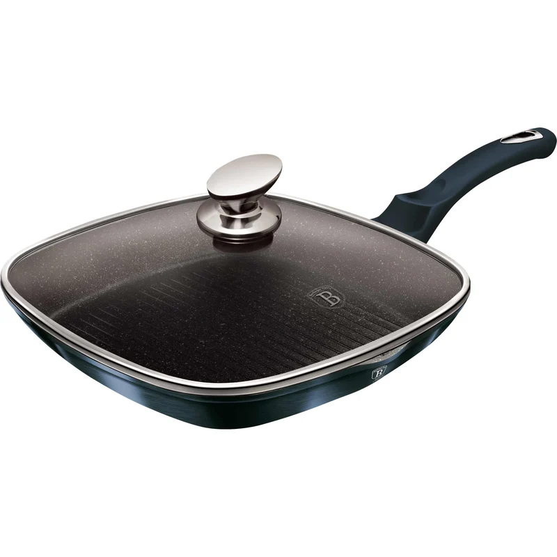 Sartén Parrilla Con Tapa De 28 Cm