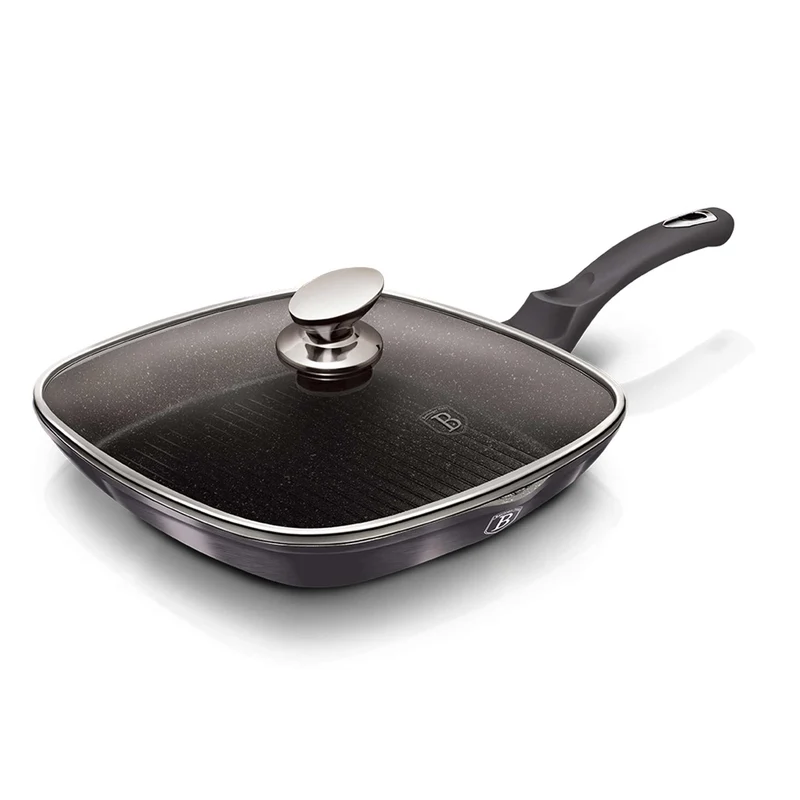 Sartén Parrilla Con Tapa De 28 Cm