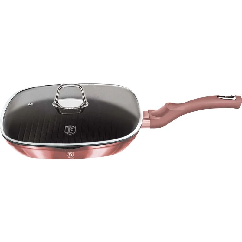 Sartén Parrilla Con Tapa De 28 Cm