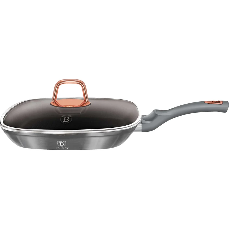 Sartén Parrilla Con Tapa De 28 Cm