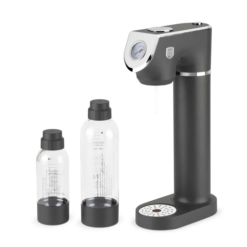 Máquina Para Hacer Refrescos Con 2 Botellas Y Barómetro, Compatible Con Cilindros De Co2 De Tamaño Universal.