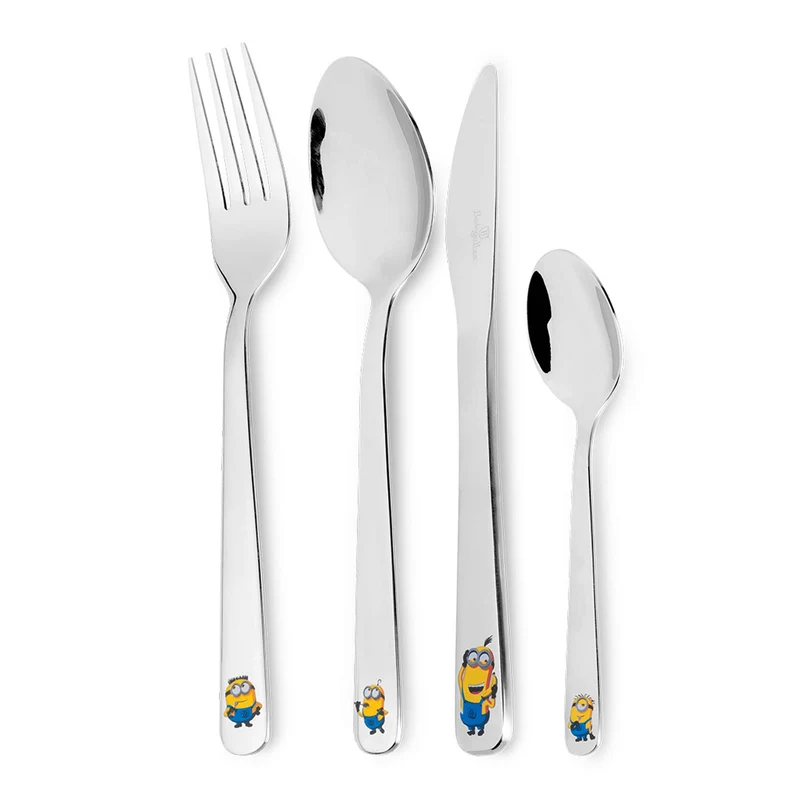 Set De Cubiertos De 4 Piezas Con Espejo