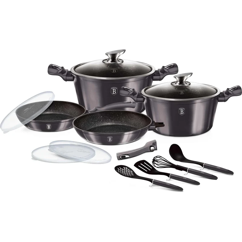 Set De Utensilios De Cocina De 13 Piezas Con Mango Desmontable