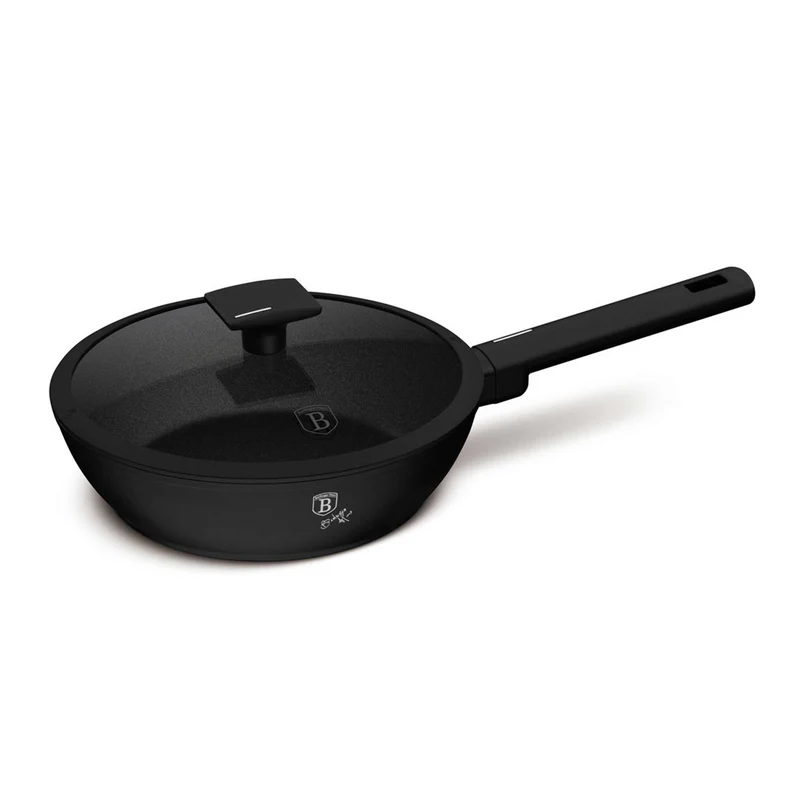 Sartén Honda Con Tapa De 24 Cm