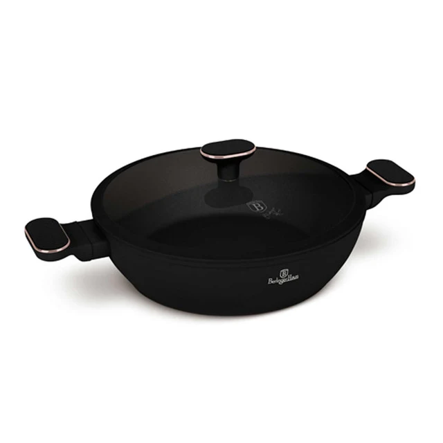 Olla Poco Profunda Con Tapa De 28 Cm