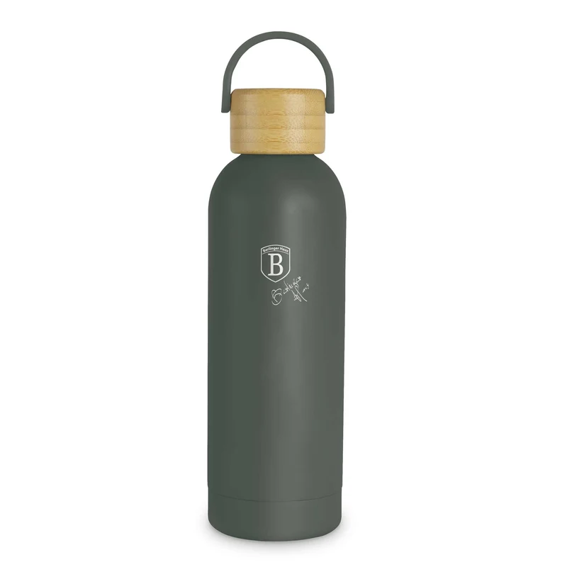 Termo Con Tapa De Bambú De 0,5 L