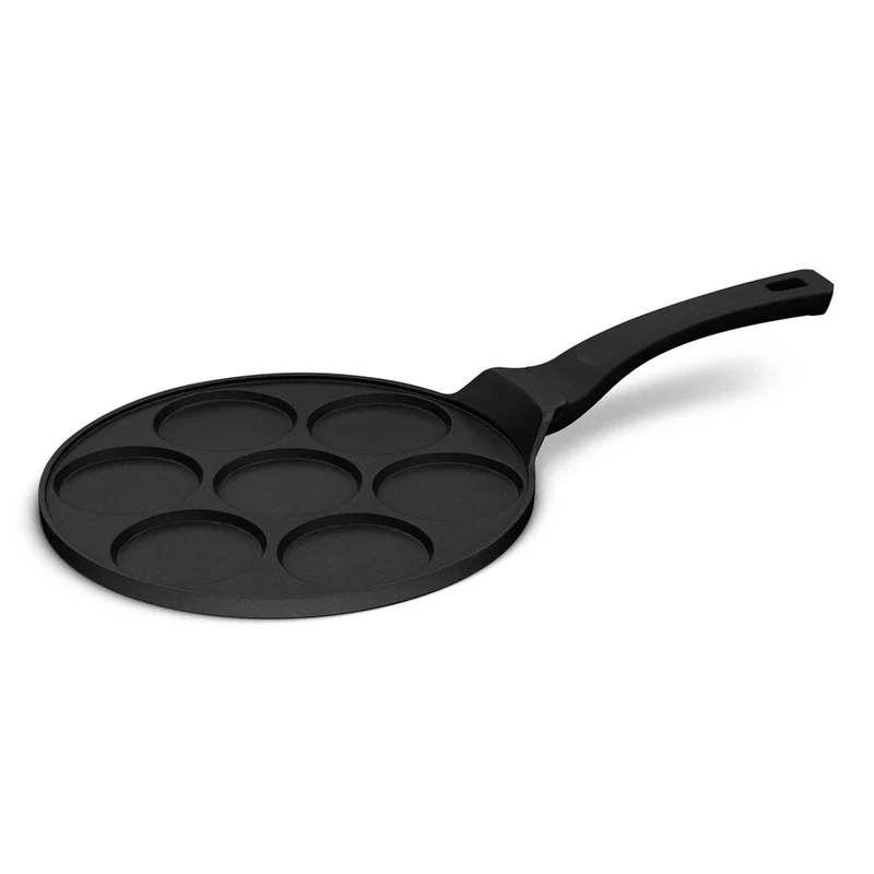 Sartén Para Panqueques Lisa De 7 Agujeros, 26 Cm