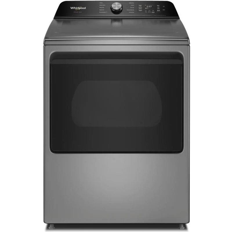 Whirlpool Sécheuse électrique intelligente à chargement vertical de 7.5 pi. cu. avec Steam Iron et AI Dry YWED8509TR