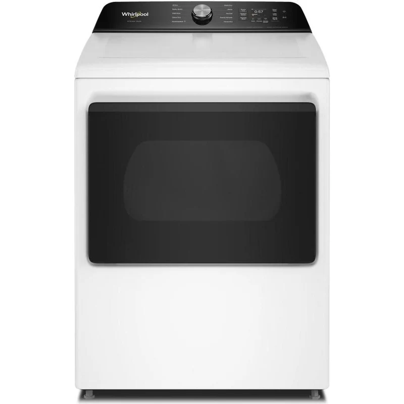 Whirlpool Sécheuse électrique intelligente à chargement vertical de 7.5 pi. cu. avec Steam Iron et AI Dry YWED8509TW