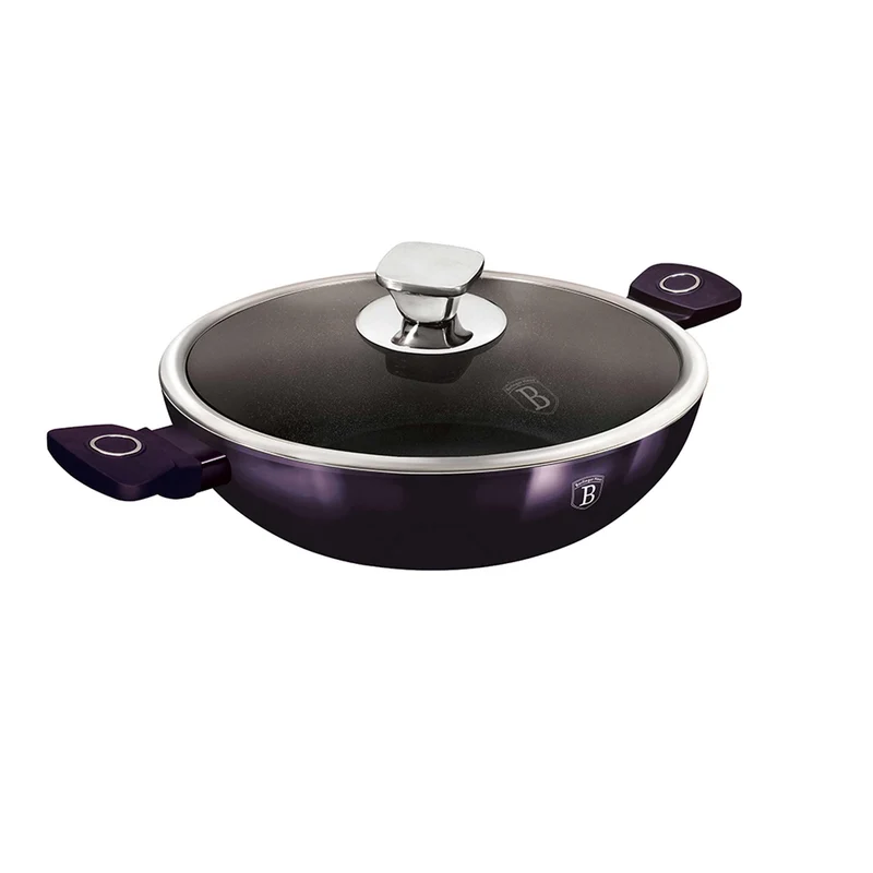 Wok Con Tapa De 30 Cm